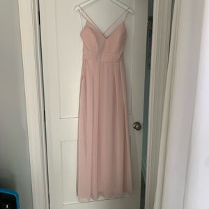 blush bridesmaid dress - After Six style 1514